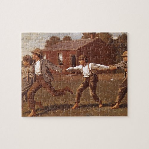 Snap the Whip Winslow Homer_Great Work of Art Jigsaw Puzzle