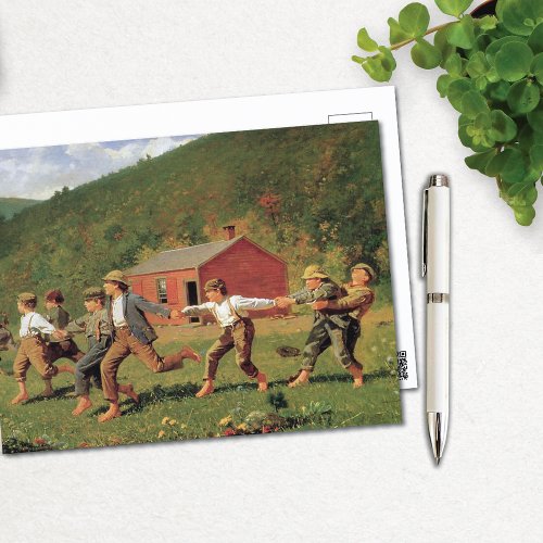 Snap the Whip Winslow Homer Postcard