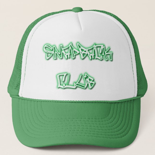 SNAPBACK CLUB hat-Flat Bill Trucker Hat (Front)
