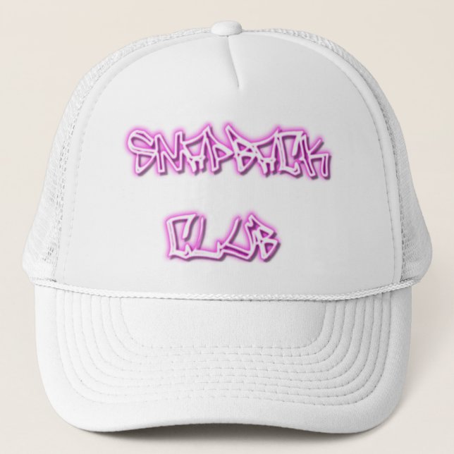 SNAPBACK CLUB hat-Flat Bill Trucker Hat (Front)