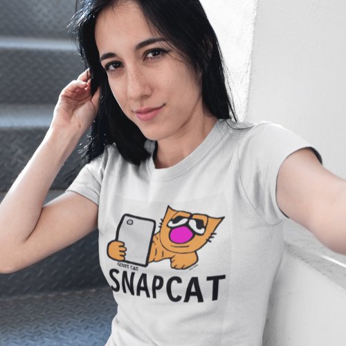 SNAPCAT SELFIE GINGER CAT GIBBY CAT T_shirts