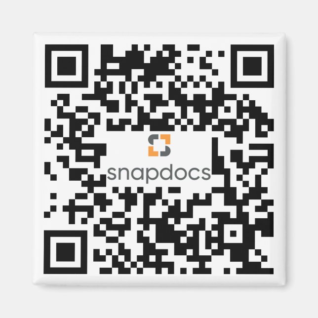 snapdocs qr-code magnet (Front)