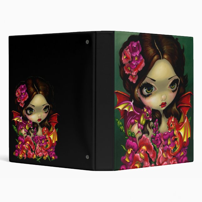 Snapdragon Fairy BINDER dragons fantasy flowers (Background)