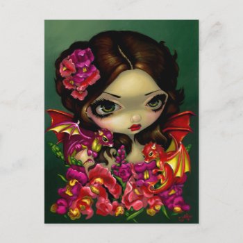 "snapdragon Fairy" Postcard by strangeling at Zazzle