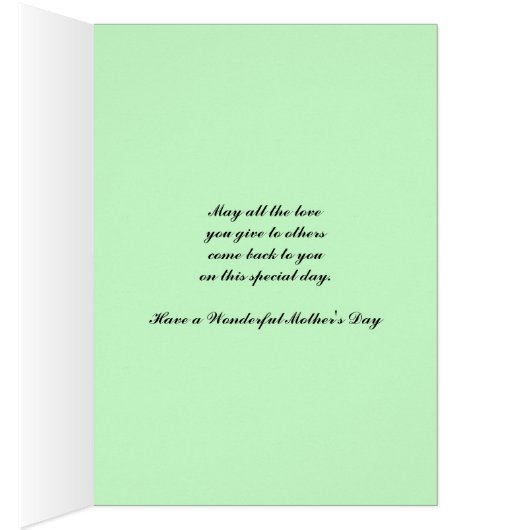 Snapdragon Flowers Greeting Card (Inside (Right))