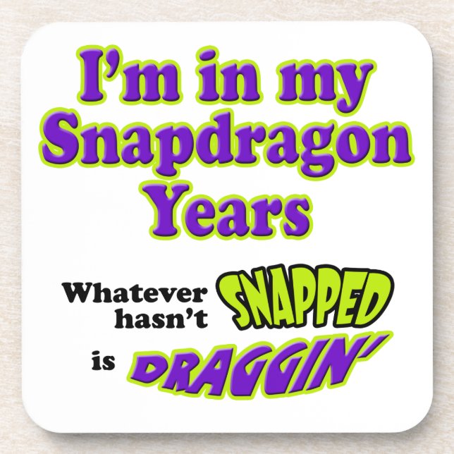 Snapdragon Years Drink Coaster (Front)