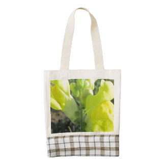 Snapdragon Yellow Flower Zazzle HEART Tote Bag