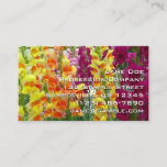 Snapdragons Colorful Floral Business Card