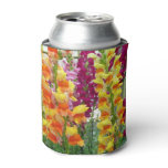 Snapdragons Colorful Floral Can Cooler