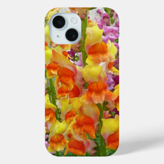 Snapdragons Colorful Floral iPhone 15 Case