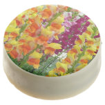 Snapdragons Colorful Floral Chocolate Dipped Oreo