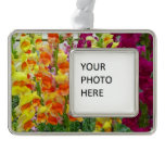 Snapdragons Colorful Floral Christmas Ornament