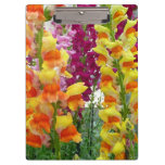 Snapdragons Colorful Floral Clipboard