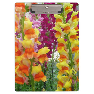 Snapdragons Colorful Floral Clipboard
