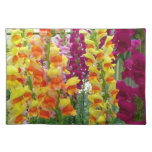 Snapdragons Colorful Floral Cloth Placemat