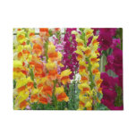 Snapdragons Colorful Floral Doormat