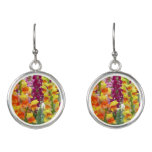 Snapdragons Colorful Floral Earrings