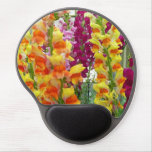 Snapdragons Colorful Floral Gel Mouse Pad