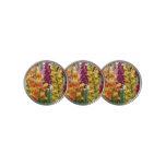 Snapdragons Colorful Floral Golf Ball Marker