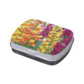 Snapdragons Colorful Floral Jelly Belly Tin (Side)