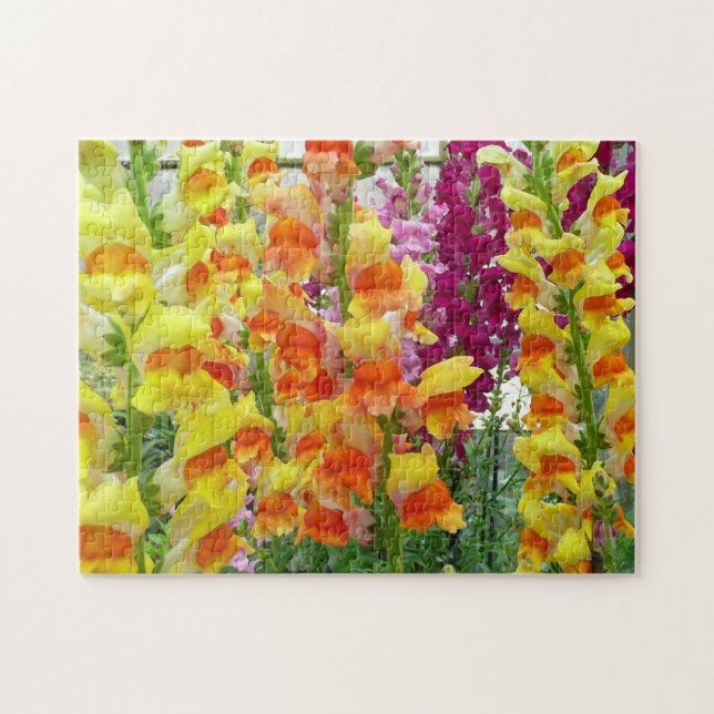 Snapdragons Colorful Floral Jigsaw Puzzle (Horizontal)