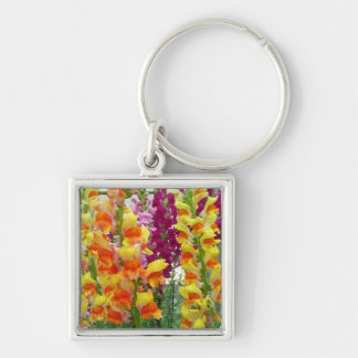 Snapdragons Colorful Floral Keychain
