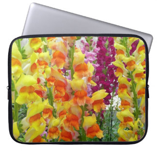 Snapdragons Colorful Floral Laptop Sleeve