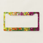 Snapdragons Colorful Floral License Plate Frame
