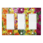 Snapdragons Colorful Floral Light Switch Cover