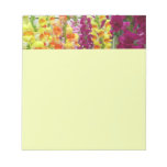 Snapdragons Colorful Floral Notepad