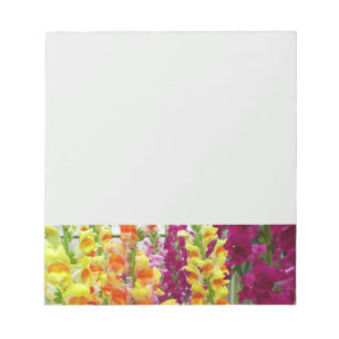 Snapdragons Colorful Floral Notepad