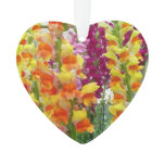 Snapdragons Colorful Floral Ornament