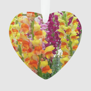 Snapdragons Colorful Floral Ornament