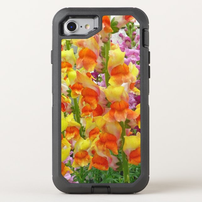 Snapdragons Colorful Floral Otterbox iPhone Case (Back)
