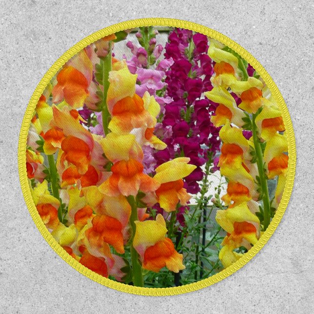 Snapdragons Colorful Floral Patch (Front)