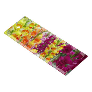 Snapdragons Colorful Floral Ruler
