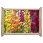 Snapdragons Colorful Floral Serving Tray