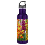Snapdragons Colorful Floral Stainless Steel Water Bottle