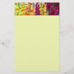 Snapdragons Colorful Floral Stationery