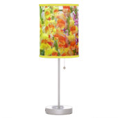 Snapdragons Colorful Floral Table Lamp (Left)