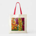 Snapdragons Colorful Floral Tote Bag
