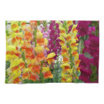 Snapdragons Colorful Floral Towel