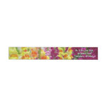 Snapdragons Colorful Floral Wrap Around Label