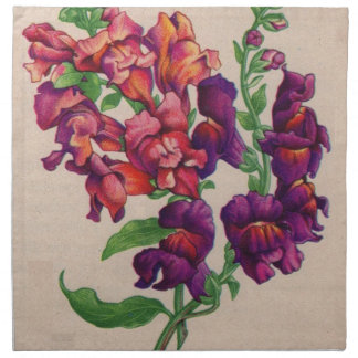 snapdragons napkin