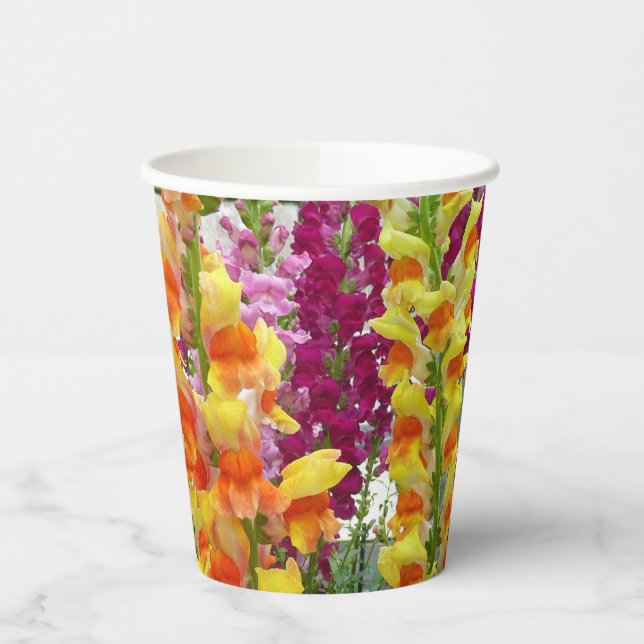 Snapdragons Paper Cups (Left)