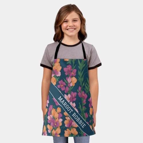 Snapdragons Rainbow Colorful Personalized Pattern Apron