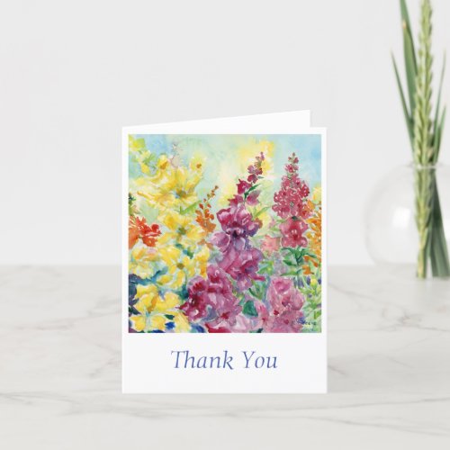 Snapdragons Thank You Card