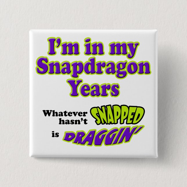 SnapdragonYears Button (Front)