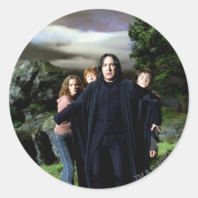 Snape Hermoine Ron Harry Classic Round Sticker (Front)