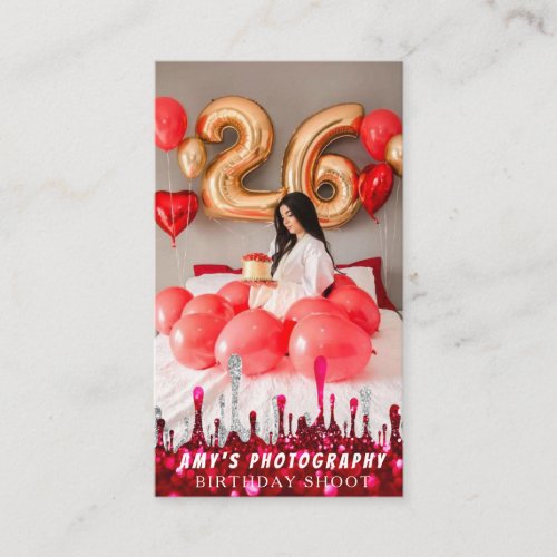 Snapping Special Moments Birthday Photographer Business Card